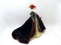 (image for) Miniature Handcrafted Vintage Medieval Green Noblewoman