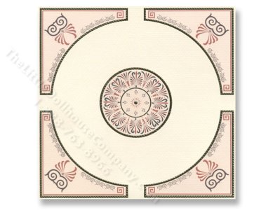 (image for) Dollhouse Scale Model Ceiling Masaic Panel