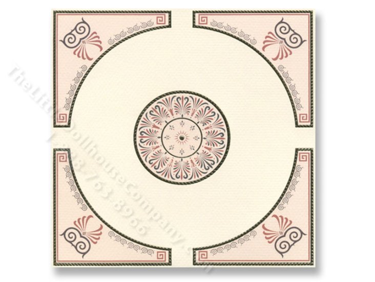 (image for) Dollhouse Scale Model Ceiling Masaic Panel