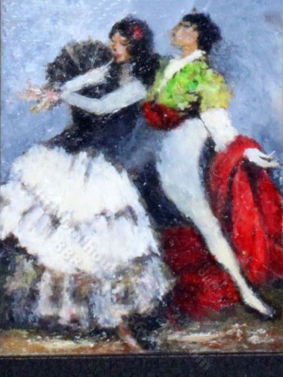 (image for) Miniature Pasodoble Painting by Larry Morganti