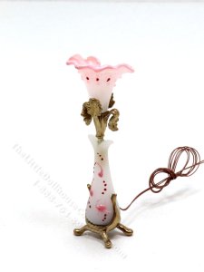 (image for) Miniature Bronze Pink Iris Lamp by Jim Pounder