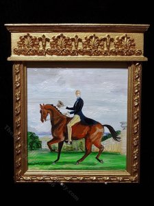 (image for) Portrait of a Gentleman on a Bay Horse Painting by Kelly Hadden