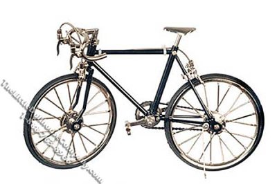 (image for) Miniature Black Racing Bike for Dollhouses