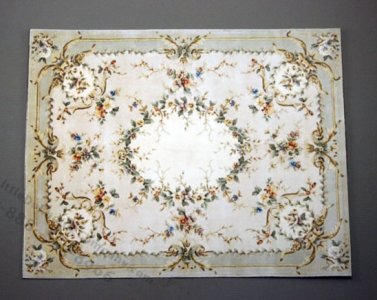(image for) Dollhouse Miniature Baroque Carpet