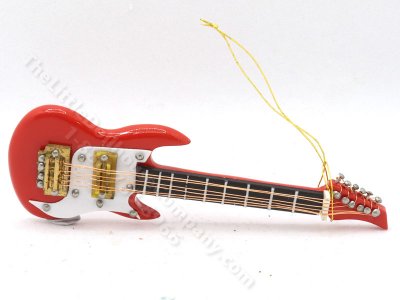 (image for) Miniature Red Electric Guitar