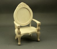 (image for) Dollhouse Miniature Unfinished Chair