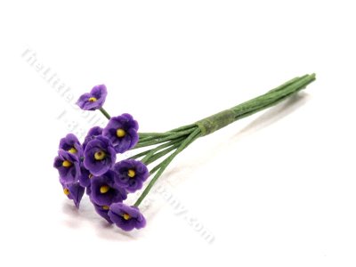 (image for) Miniature Bouquet of Violets for Dollhouses
