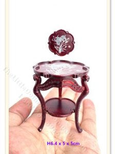 (image for) Dollhouse Scale Painted Mahogany Coffee Table