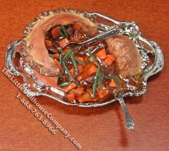 (image for) Dollhouse Scale Model Venison Pie Tray