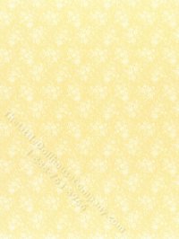 (image for) Yellow Floral Pattern Wallpaper for Dollhouses