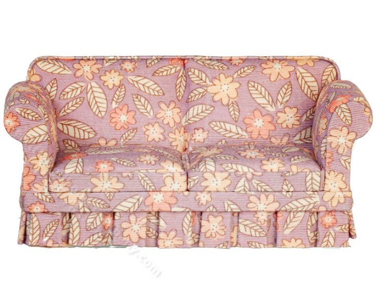 (image for) Miniature Country Style Sofa for Dollhouses