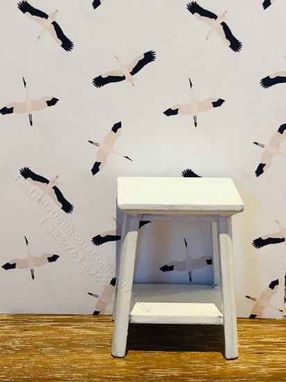 (image for) Dollhouse Scale Model Wallpaper - Soaring Cranes - 3pc Set