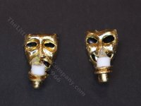 (image for) 1:48 Scale Miniature 3V Pair of Tragedy & Comedy Sconces for Dollhouses