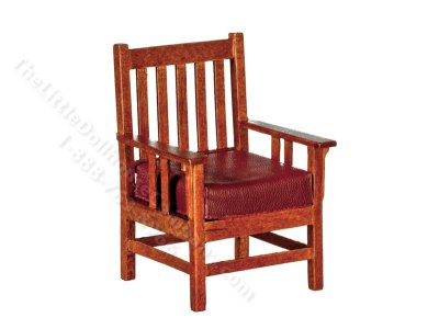 (image for) Miniature Arts and Crafts Chair for Dollhouses