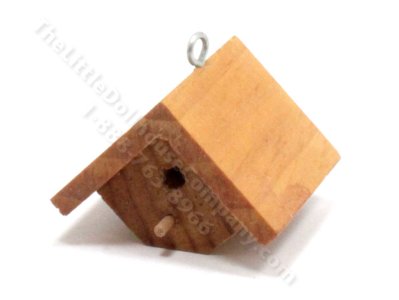 (image for) Miniature Handmade Wooden Birdhouse