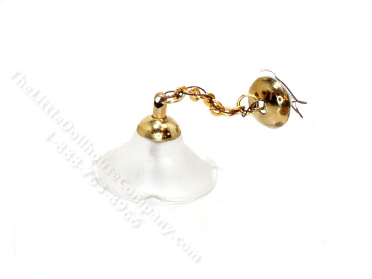 (image for) Miniature Frosted Chain Light for Dollhouses