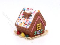 (image for) Miniature Gingerbread House for Dollhouses