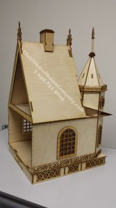 (image for) Half Scale Jasmine Gothic Victorian Cottage Laser Cut Kit