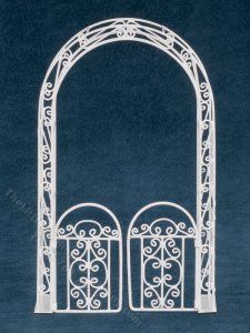(image for) Miniature Arbor with Gate for Dollhouses