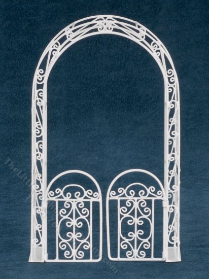 (image for) Miniature Arbor with Gate for Dollhouses