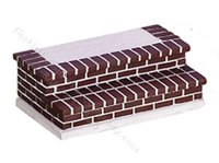 (image for) Miniature Brick Entry Stairs for Dollhouses