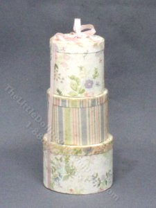 (image for) Miniature Vintage Stack of Hat Boxes