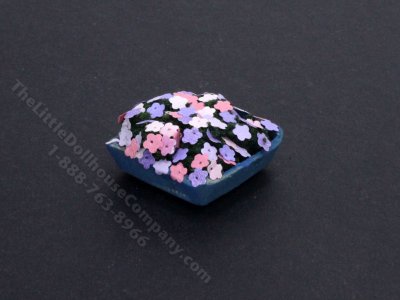 (image for) Miniature Pink and Purple Flower Pot for Dollhouses