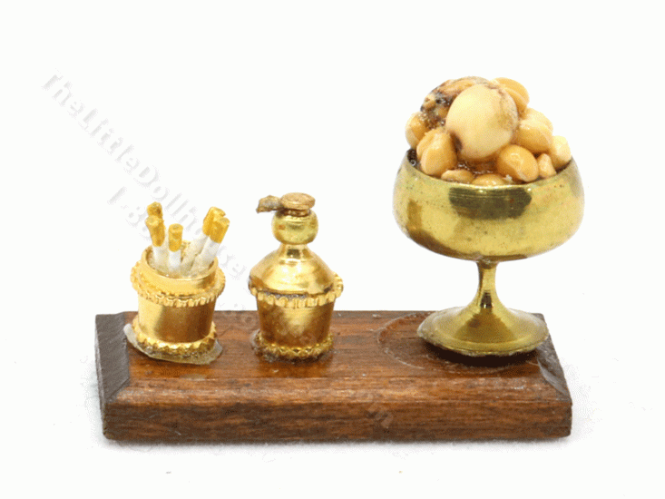 (image for) Miniature Gold Smoking Set