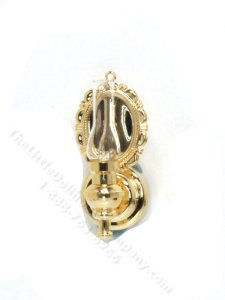 (image for) Miniature Battery Brass Wall Sconce with Wand for Dollhouses
