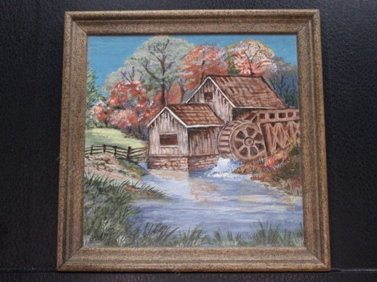 (image for) Miniature Painting of a Water Mill