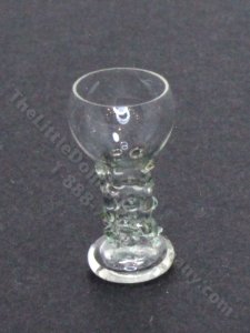 (image for) Miniature Sky Blue-Stemmed Wine Goblet by Gerd Felka