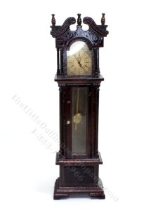 (image for) As-Is Miniature Bespaq Grandfather Clock for Dollhouses