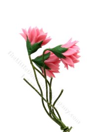 (image for) Miniature Bouquet of Pink Flowers for Dollhouses