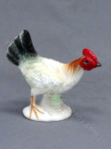 (image for) Dollhouse Scale Model Chicken Figurine