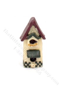 (image for) Miniature Cream Birdhouse for Dollhouses