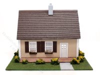 (image for) 1:48 Scale Assembled Cape Cod Beach Cottage Dollhouse