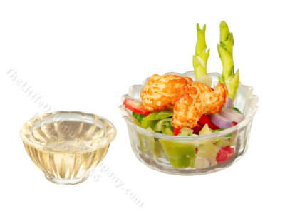(image for) Miniature Salad with Italian Dressing for Dollhouses