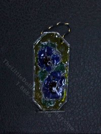 (image for) As-Is Miniature Floral Stained Glass Hanger for Dollhouses