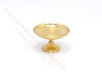 (image for) Miniature Gold Coloured Cake Pedestal for Dollhouses