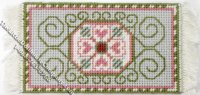 (image for) Dollhouse Scale Model Heart Theme Rug