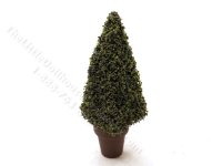 (image for) Miniature 4-1/8 inch Pyramid Shaped Topiary for Dollhouses