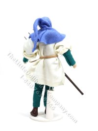 (image for) Miniature Full Scale Medieval Farmer Doll with Pitchfork