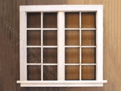 (image for) Four-Over-Four Double Window for Dollhouses