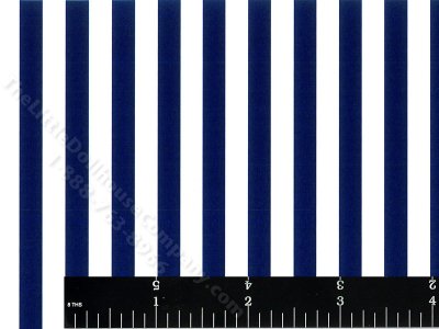 (image for) Miniature Navy/White Striped Wallpaper