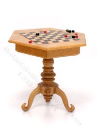 (image for) Miniature Checkers Table for Dollhouses