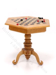 (image for) Miniature Checkers Table for Dollhouses