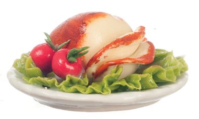 (image for) Miniature Sliced Turkey Breast on Platter with Garnish