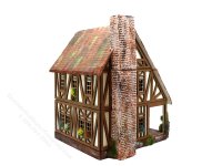 (image for) 1:48" Scale 2 Storey Vintage Tudor Dollhouse
