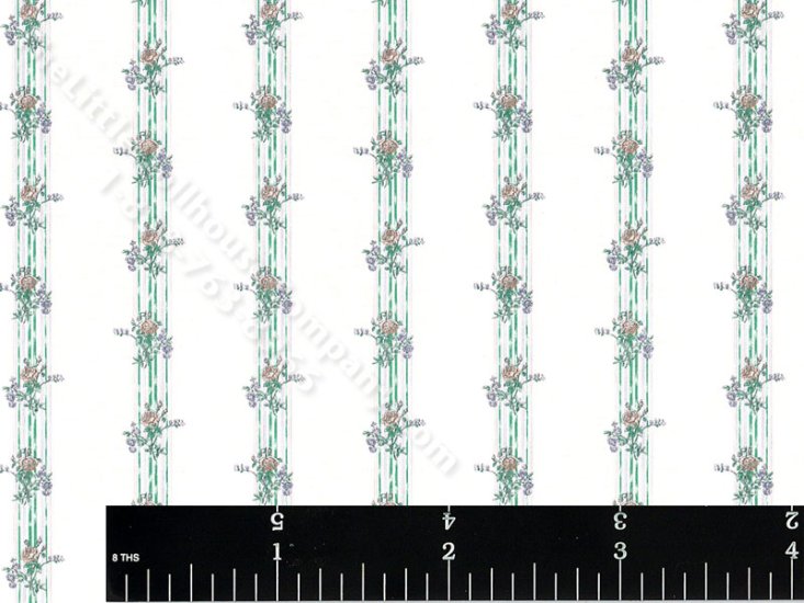 (image for) Reflections Miniature Wallpaper for Dollhouses - White/Peach