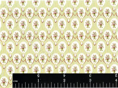 (image for) Dollhouse Scale Model Medallion Wallpaper
